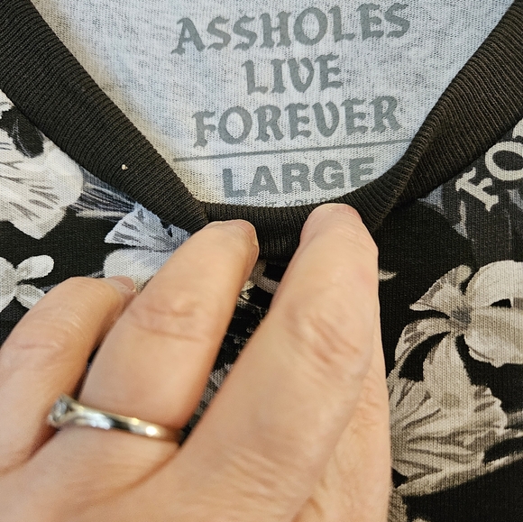 NWOT Assholes Live Forever Tee-large - Picture 3 of 4